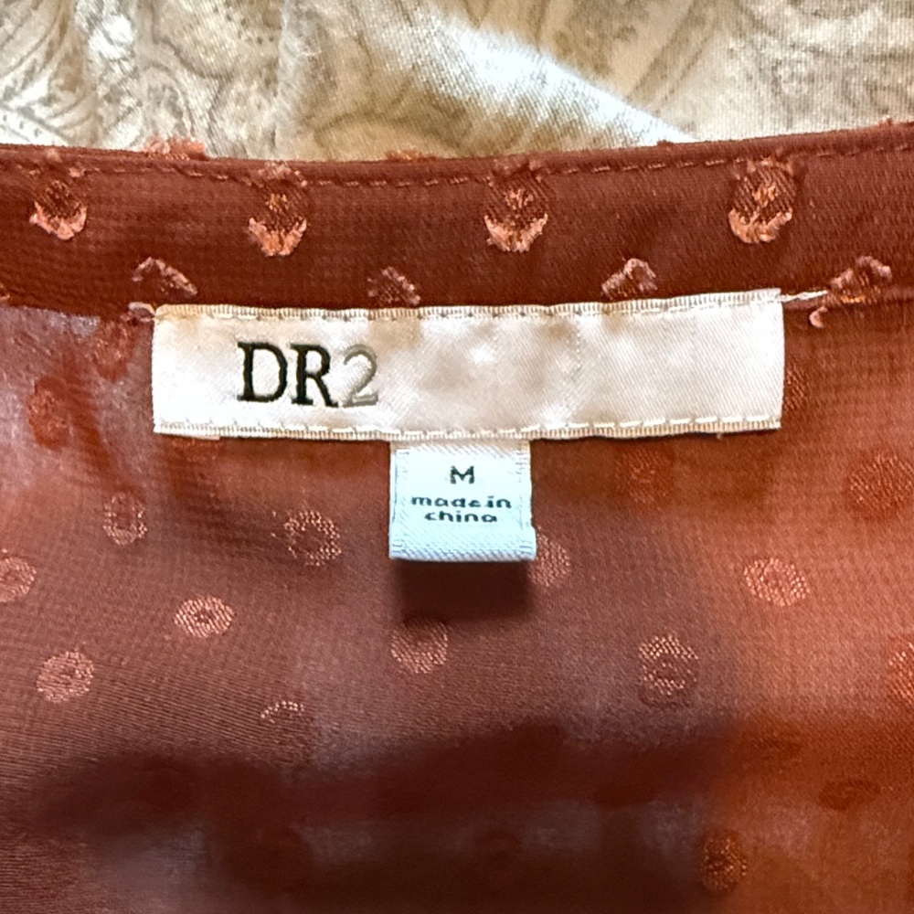 DR2 Terracotta Patterned Top - Picture 3 of 3